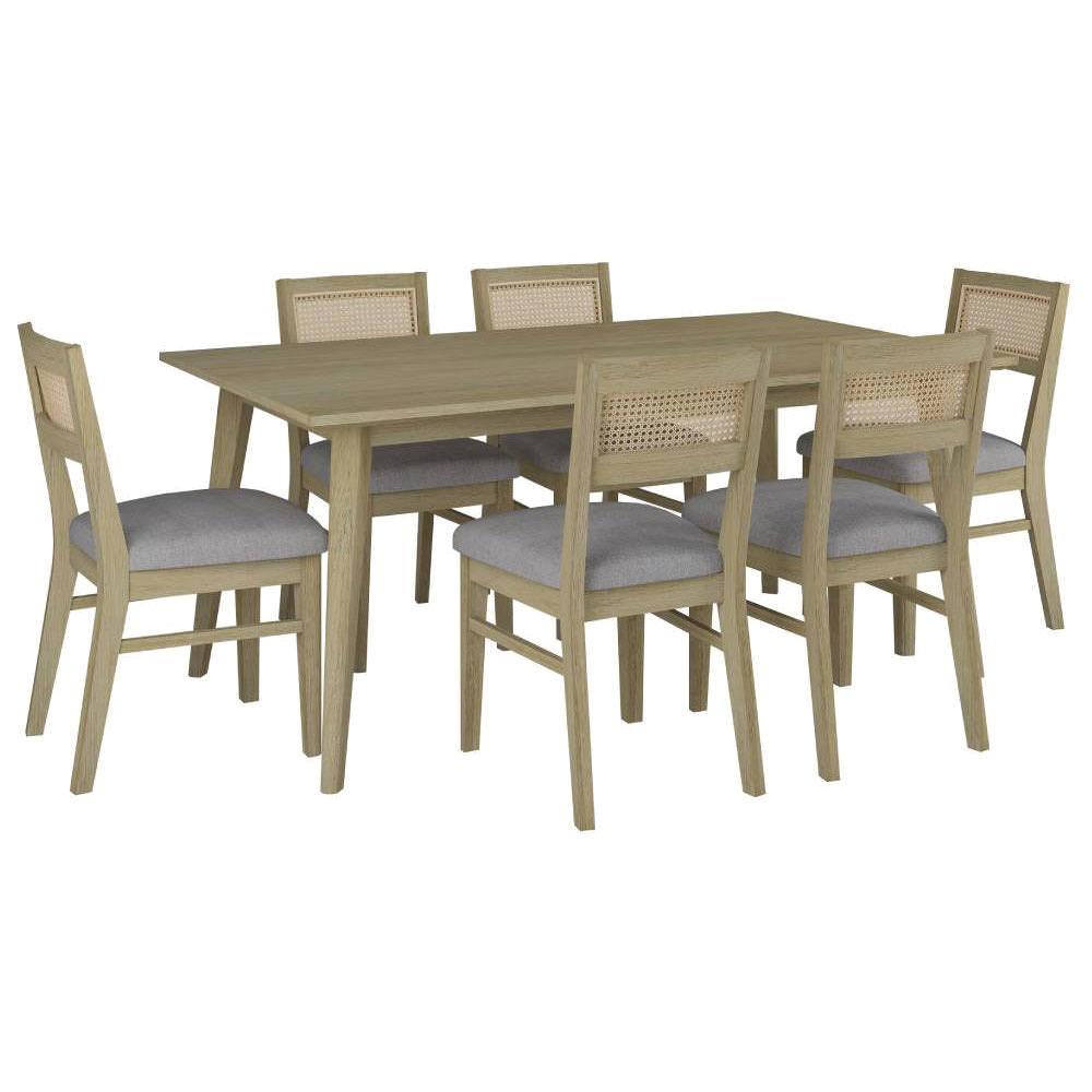 MOLLET 180CM DINING 7 PIECE DINING SETTING