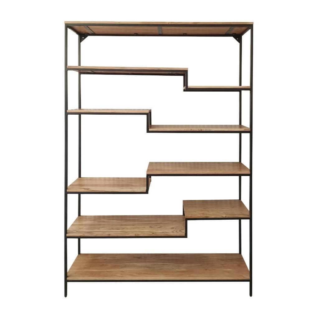 GARBO STYLIST INDUSTRIAL BOOKCASE/DISPLAY UNIT NATURAL/BLACK
