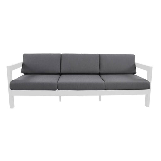 FRITZ OUTDOORS 3-SEATER SOFA IN WHITE/DARK GREY - MyChocolateWood