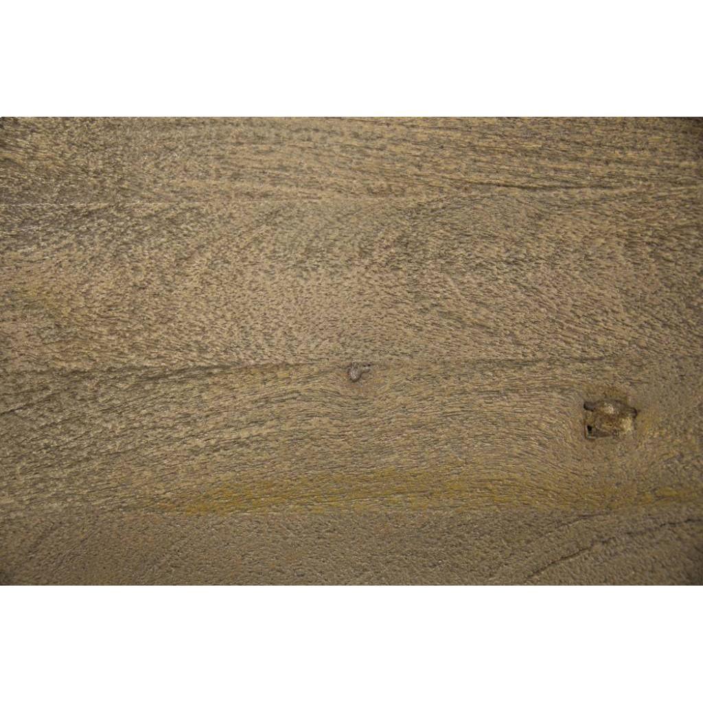 PAPAYA SOLID MANGO WOOD STOOL HONEY WASH - MyChocolateWood