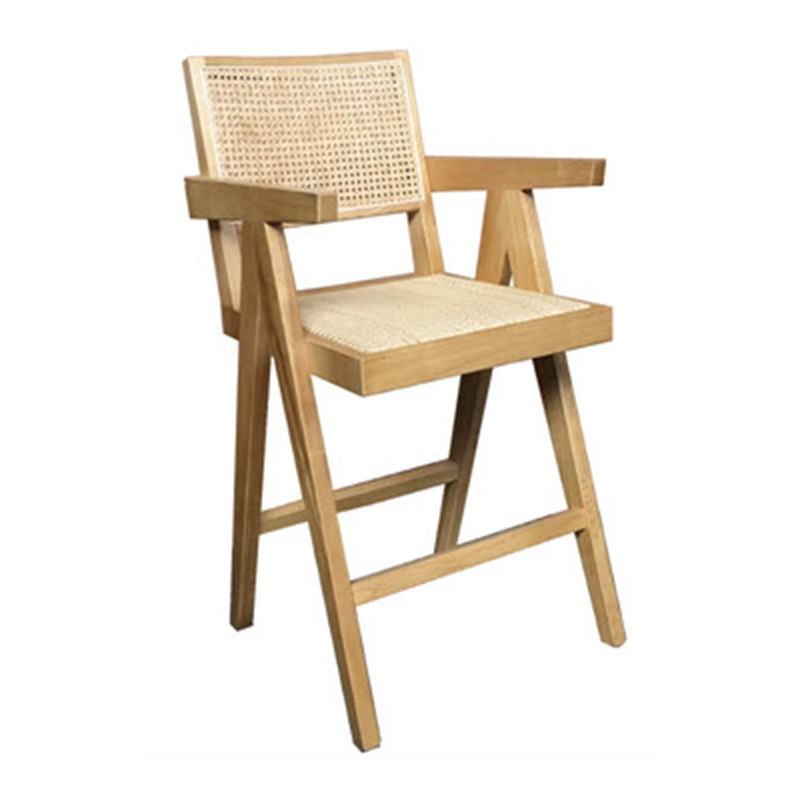 BELVIL RATTAN HAMPTON STYLE COUNTER/BAR STOOL IN NATURAL - MyChocolateWood