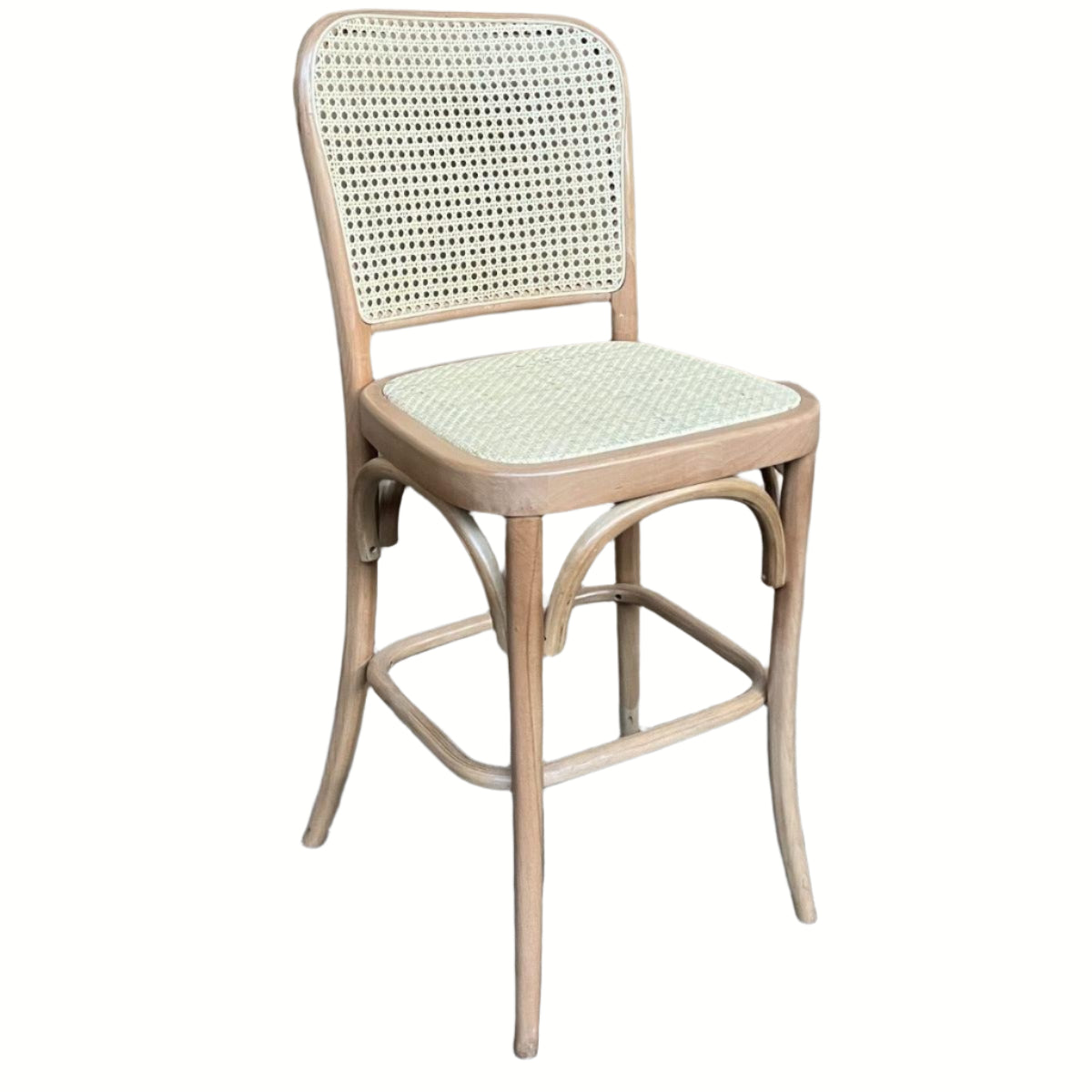 PHOENIX BEECHWOOD BAR STOOL NATURAL FRAME/NATURAL SEAT