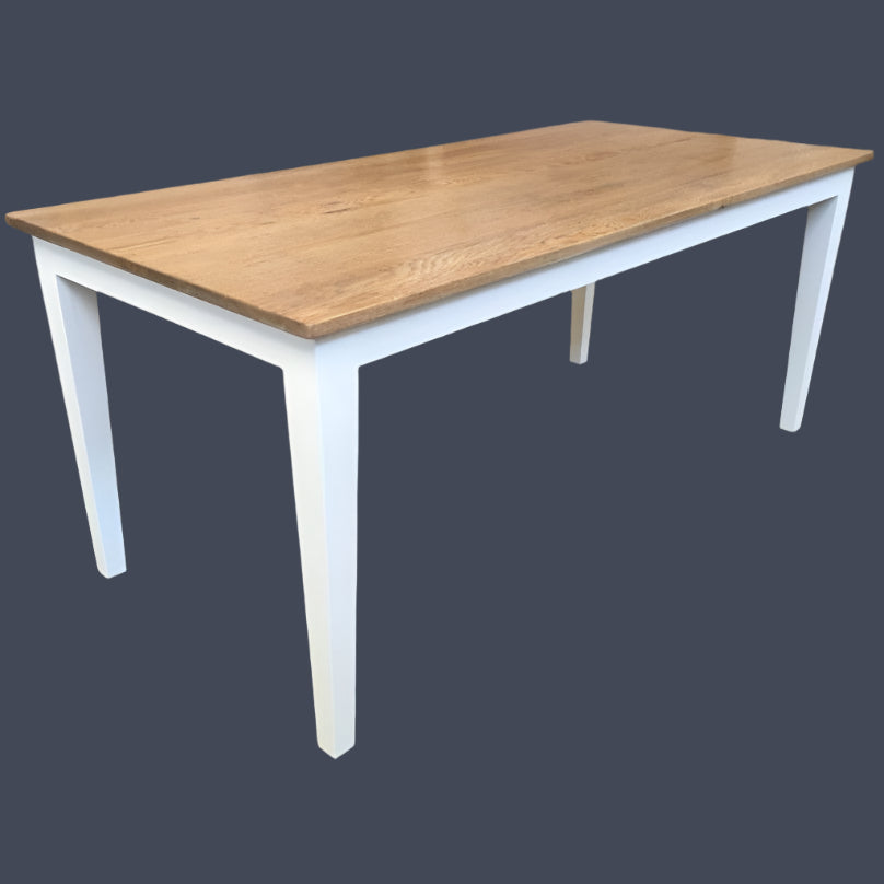 TARA SOLID OAK DINING TABLE WITH A NATURAL FINISH 150CM - MyChocolateWood