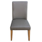 TERI TOP GRAIN LEATHER DINING CHAIR IN DARK MOCHA/WHEAT - MyChocolateWood