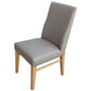 TERI TOP GRAIN LEATHER DINING CHAIR IN DARK MOCHA/WHEAT - MyChocolateWood