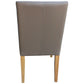 TERI TOP GRAIN LEATHER DINING CHAIR IN DARK MOCHA/WHEAT - MyChocolateWood