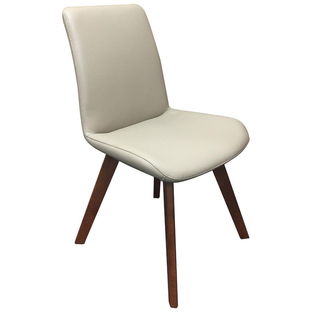 MILA TOP GRAIN LEATHER SWIVEL DINING CHAIR IN MOCHA/BLACKWOOD
