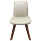 MILA TOP GRAIN LEATHER SWIVEL DINING CHAIR IN MOCHA/BLACKWOOD - MyChocolateWood