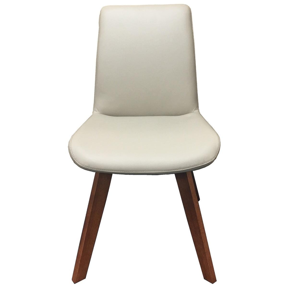 MILA TOP GRAIN LEATHER SWIVEL DINING CHAIR IN MOCHA/BLACKWOOD