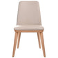 BENSON TOP GRAIN LEATHER DINING CHAIR IN LIGHT MOCHA