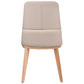 BENSON TOP GRAIN LEATHER DINING CHAIR IN LIGHT MOCHA