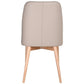 GLADIS TOP GRAIN LEATHER DINING CHAIR IN MOCHA