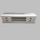 HAMPTON SOLID MAHOGANY LOWLINE TELEVISION ENTERTAINMENT UNIT TV STAND - 4 DRAWERS WHITE - MyChocolateWood