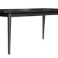 MEDRANO OAK DINING TABLE SANDBLASTED BLACK 180CM