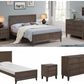 KASIANE RUBBERWOOD 6-DRAWER DRESSER  6-DRAWER CHEST OF DRAWERS CAFE GREY
