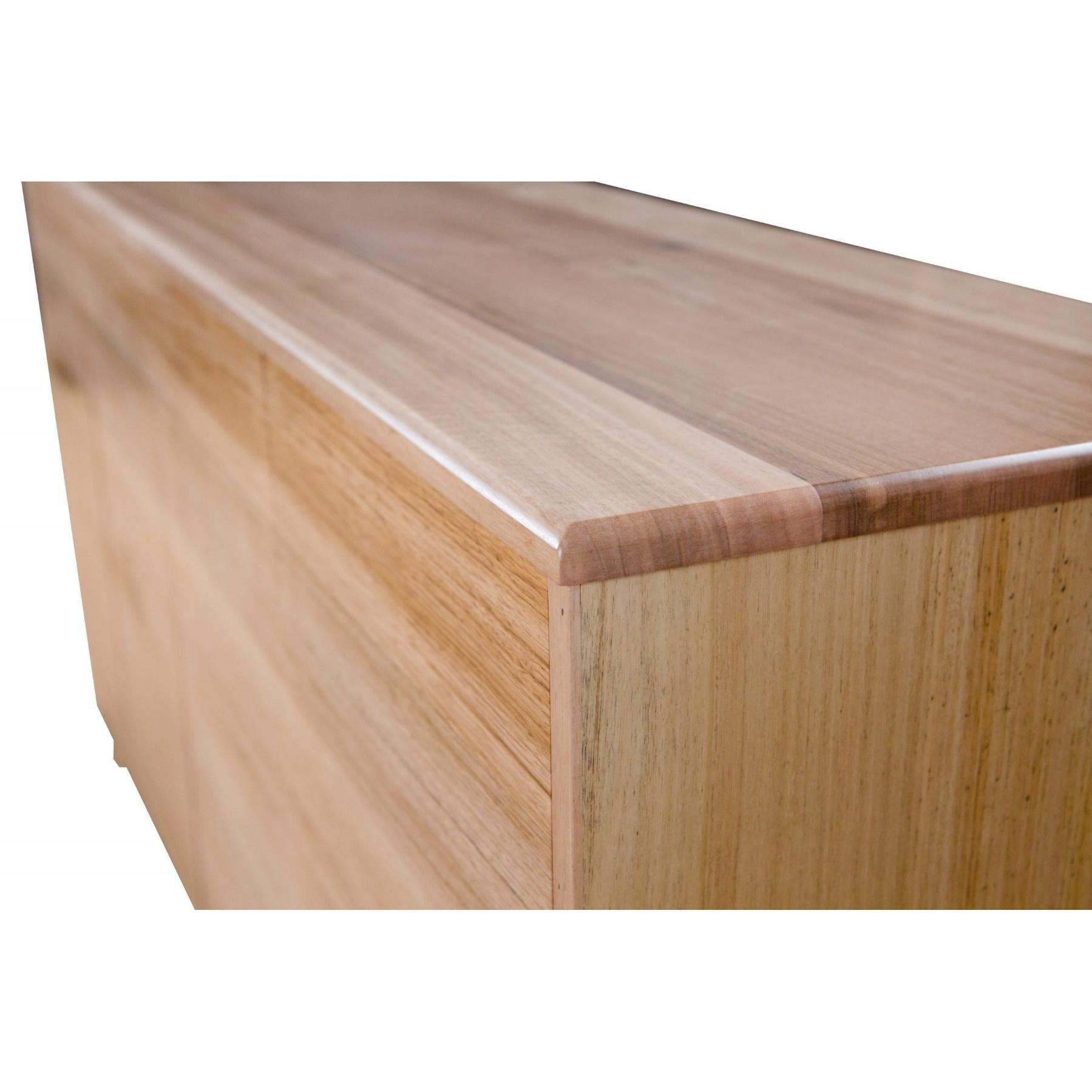 GRANVILLE TASSIE OAK BUFFET/SIDEBOARD 4 DOORS & 1 HIDDEN DRAWER NATURAL - MyChocolateWood