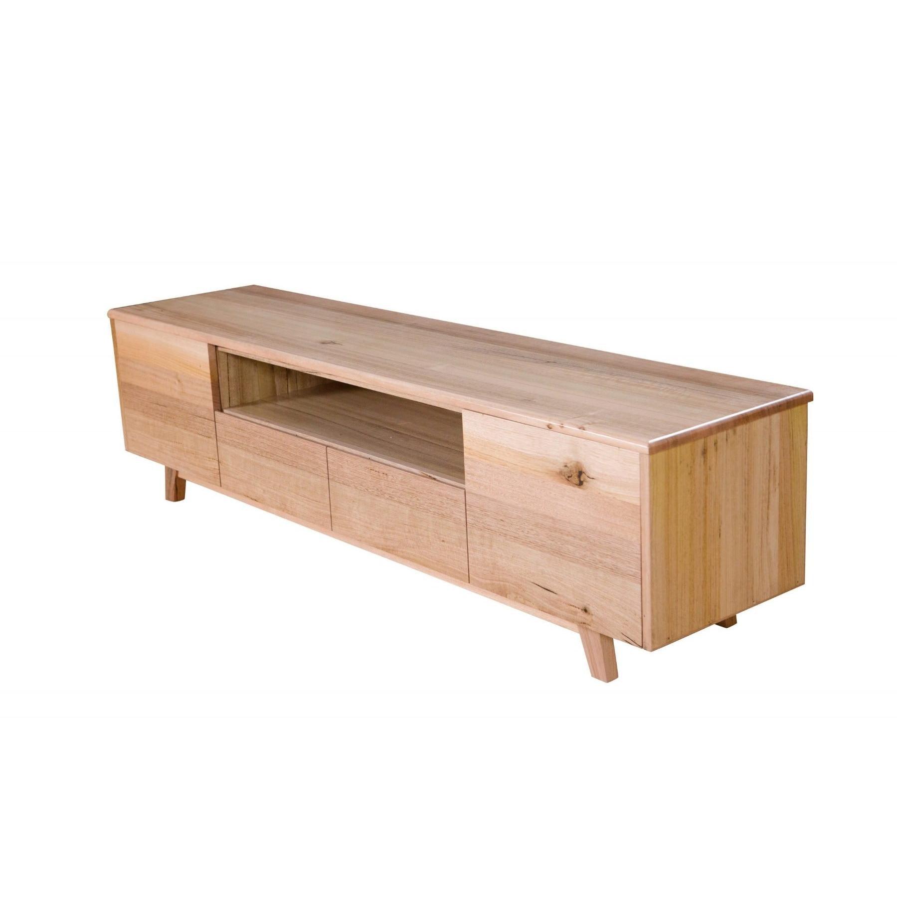 GRANVILLE TASSIE OAK TV UNIT 194CM WITH 2 DOORS & 2 DRAWERS - MyChocolateWood