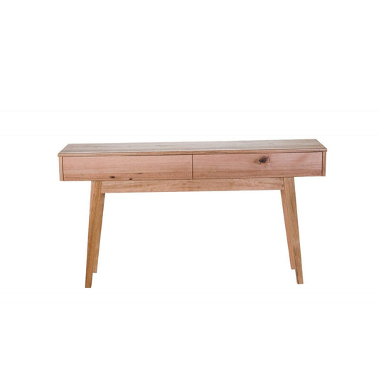 GRANVILLE TASSIE OAK CONSOLE TABLE/HALL TABLE WITH 2 DRAWERS