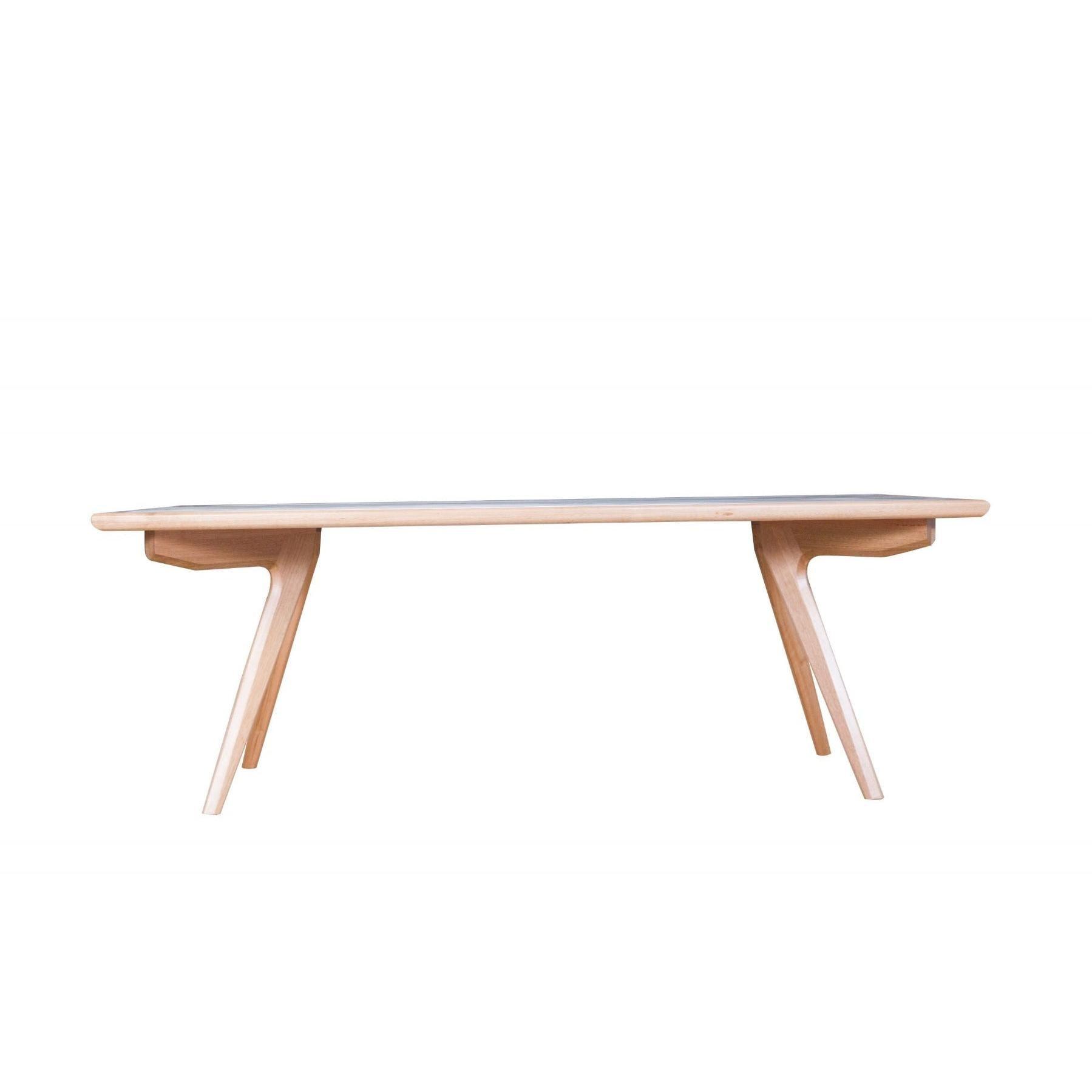 GRANVILLE TASSIE OAK RECTANGULAR DINING TABLE 2400MM - MyChocolateWood