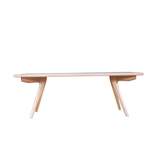 GRANVILLE TASSIE OAK RECTANGULAR DINING TABLE 2400MM - MyChocolateWood