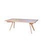 GRANVILLE TASSIE OAK RECTANGULAR DINING TABLE 2400MM - MyChocolateWood