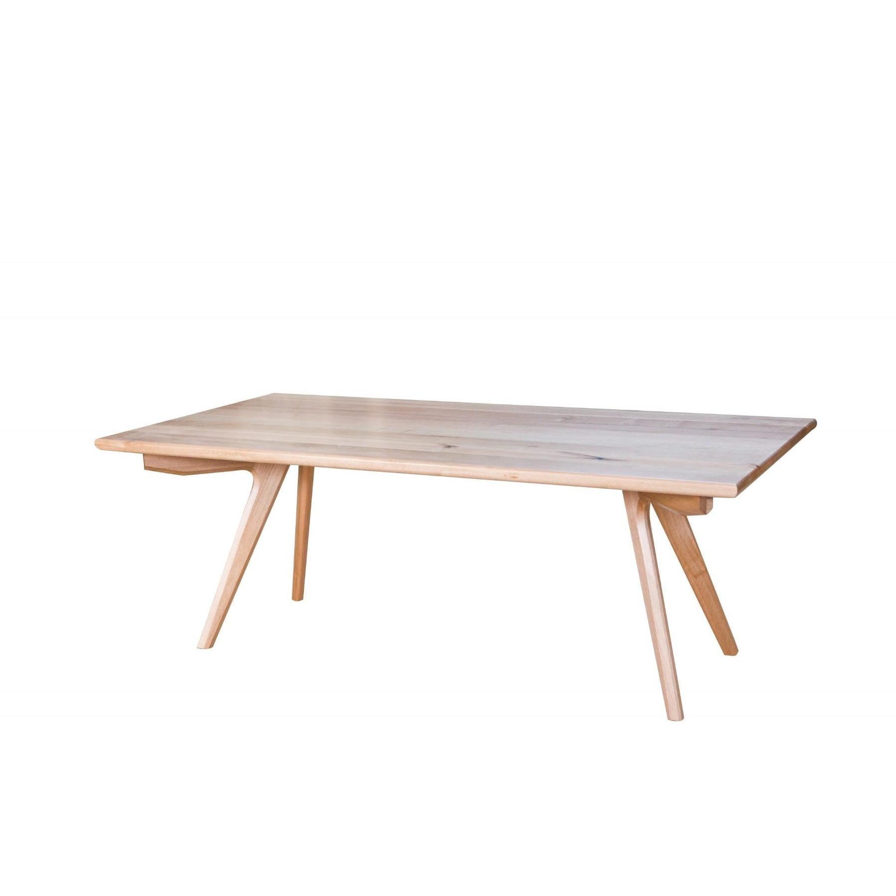 GRANVILLE TASSIE OAK RECTANGULAR DINING TABLE 2400MM - MyChocolateWood