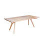 GRANVILLE TASSIE OAK RECTANGULAR DINING TABLE 2400MM - MyChocolateWood