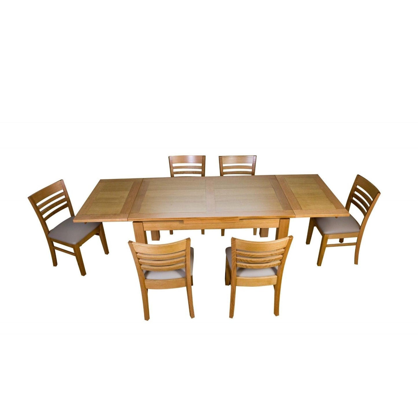ANYA SIDE EXTENSION DINING TABLE 200-300CM WHEAT