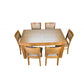 ANYA SOLID VICTORIAN ASH SIDE EXTENSION DINING TABLE 150-250CM WHEAT - MyChocolateWood