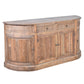 ALIMAR RECLAIMED PINE/RECLAIMED ELM TOP FRENCH VINTAGE CURVED SIDEBOARD/BUFFET  NATURAL