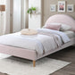 SPAR CHILDREN'S SINGLE BED IN DENIM BLUE FABRIC