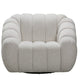 BRIELLE FABRIC ARMCHAIR 1 SINGLE SOFA WITH 360 DEGREE SWIVEL BEIGE