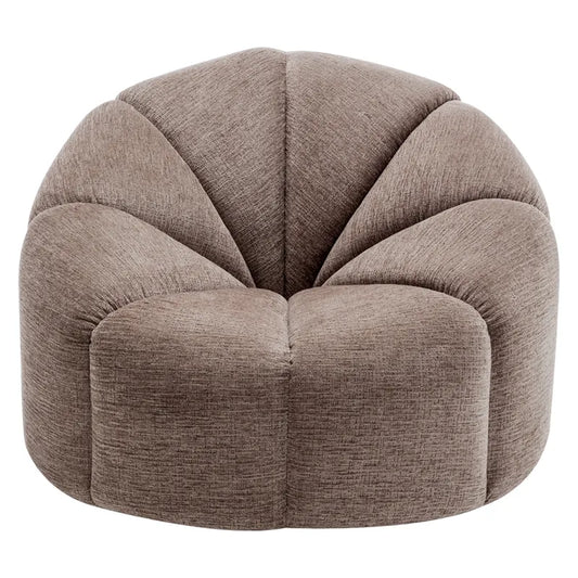 MADELEY CHENILLE SWIVEL OCCASIONAL CHAIR ARMCHAIR MINK