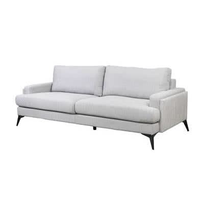 KIRTON FABRIC 3-SEATER SOFA LIGHT GREY