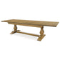 KENDALL SOLID FRUITWOOD DOUBLE  EXTENSION DINING TABLE BOSQUET