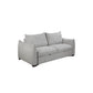 OAKLI FABRIC PULLOUT 3-SEATER SOFA BED GREY