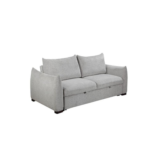 OAKLI FABRIC PULLOUT 3-SEATER SOFA BED GREY