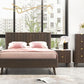 SEVERIN 4 PIECE SOLID & VENEER MALAYSIAN HARDWOOD BEDROOM SUITE  WALNUT
