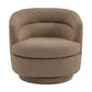 BRYNN BOUCLE SWIVEL ARMCHAIR COCOA