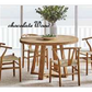 STROUD ELM VENEER TIMBER/MDF 5 PIECE DINING SET: 1  ROUND DINING TABLE 120CM  & 4 STROUD DINING CHAIRS