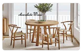 STROUD ELM VENEER TIMBER/MDF 5 PIECE DINING SET: 1  ROUND DINING TABLE 120CM  & 4 STROUD DINING CHAIRS