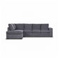 MARIGNY FABRIC 3-SEATER SOFA BED WITH LHF CHAISE DARK GREY (2 PIECES) - MyChocolateWood