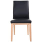 OAKLEY LEATHER DINING CHAIR BLACK