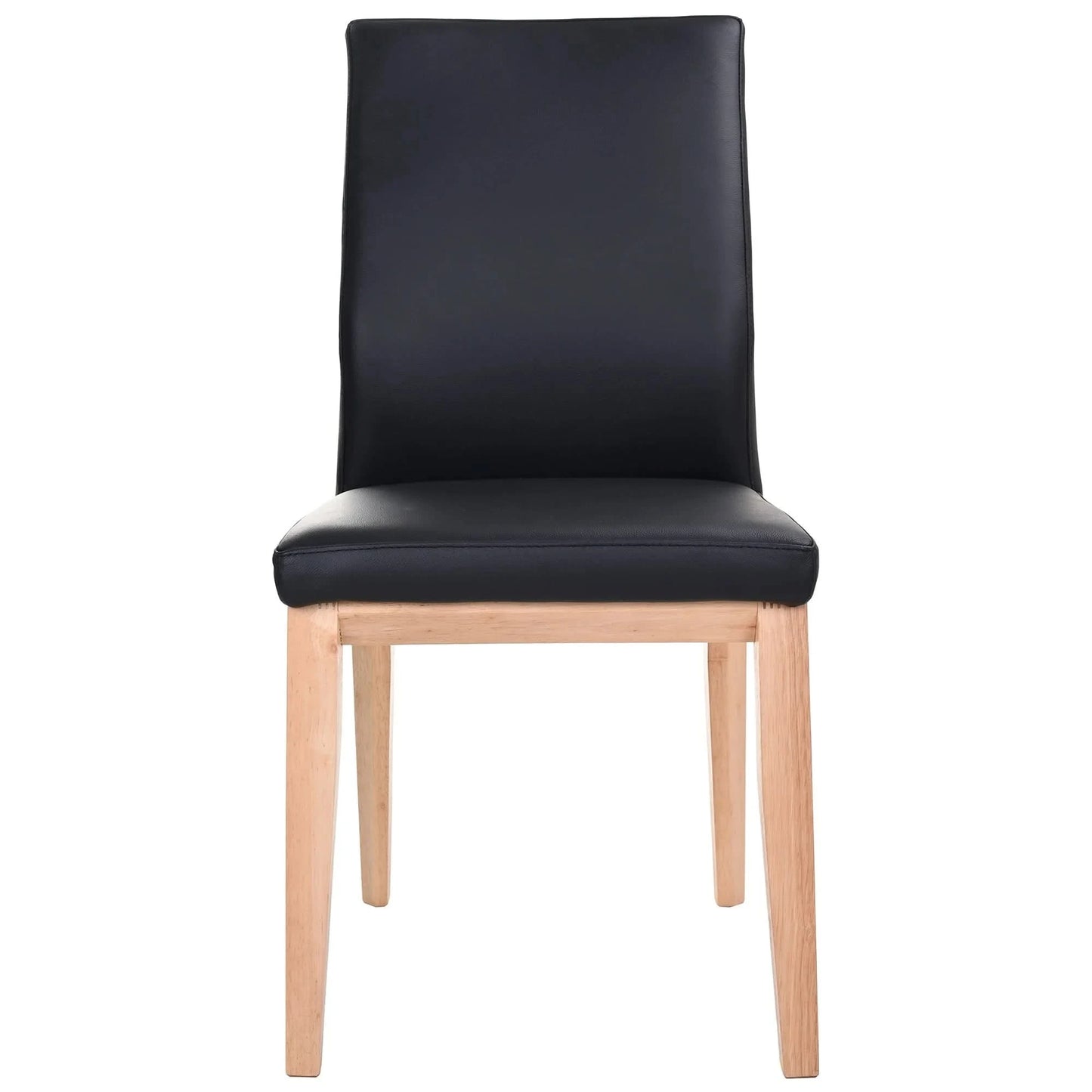 OAKLEY LEATHER DINING CHAIR BLACK