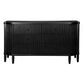 DIANNA MARBLE ART DECO 6 DRAWER CHEST OF DRAWERS ACCENT CHEST BLACK