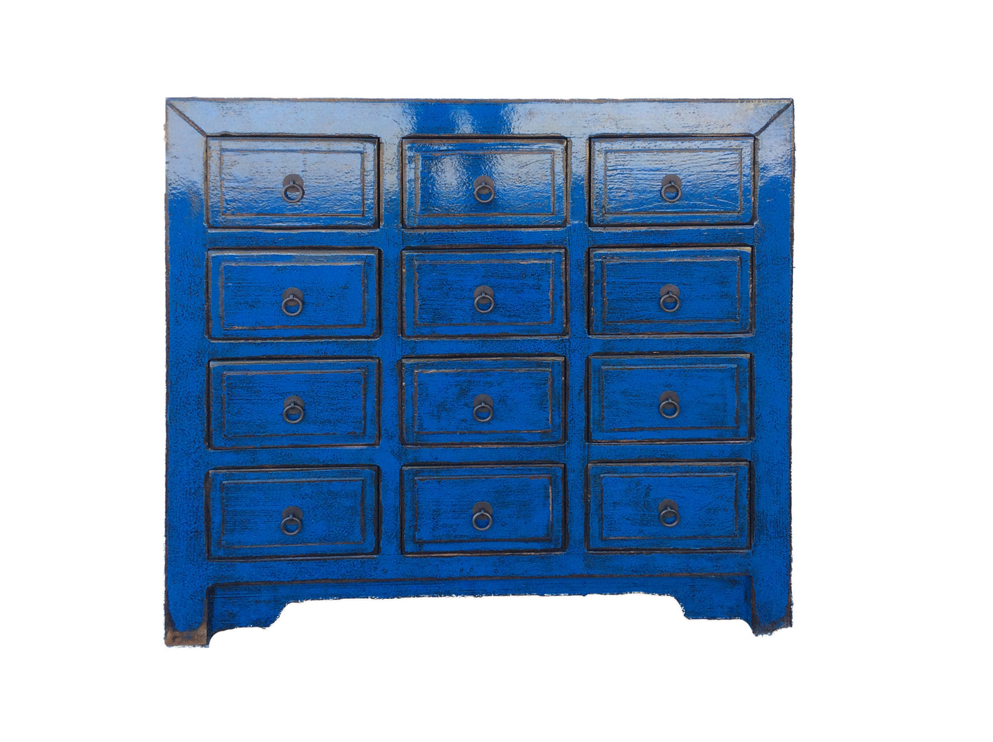 MINGZU H18 CHINESE ANTIQUE RECYCLED  PINE TIMBER BUFFET/DRESSER 12 DRAWERS 90CM