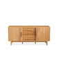 STROUD ELM VENEER TIMBER/MDF 4-DRAWER 2-DOOR BUFFET/SIDEBOARD NATURAL