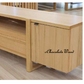 IBARRA SOLID & VENEER BLUE GUM TIMBER  ETU TELEVISION UNIT 2 DOORS 2 DRAWERS NATURAL