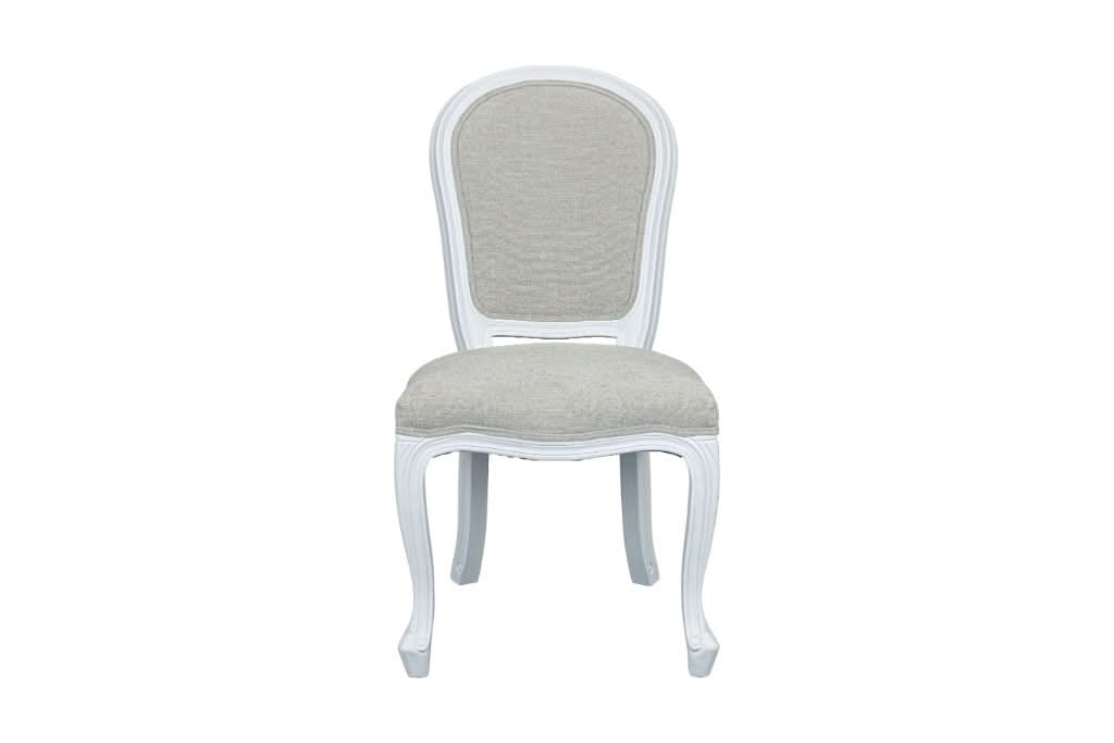 SHERBORNE WHITE  RUBBERWOOD DINING CHAIR