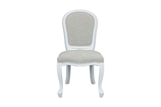 SHERBORNE WHITE  RUBBERWOOD DINING CHAIR